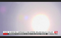 caldo 34 gradi nel campidano e zone interne bollino giallo a cagliari