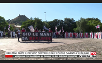 barumini parte il presidio contro le pale eoliche davanti a su nuraxi