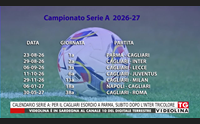 calendario serie a per il cagliari esordio a parma subito dopo l inter tricolore