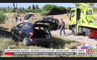 san giovanni suergiu incidente sulla ss126 diversi feriti uno grave