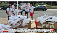 pulispiagge ad arborea volontari in azione per la pulizia del litorale