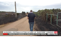 nuraminis centinaia di ettari in fumo la questione canadair