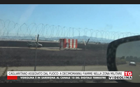 cagliaritano assediato dal fuoco a decimomannu fiamme nella zona militare