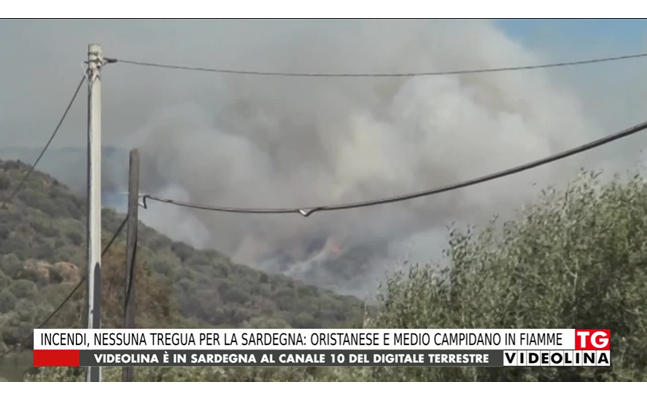 incendi nessuna tregua per la sardegna oristanese e medio campidano in fiamme