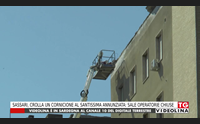 sassari crolla un cornicione al santissima annunziata sale operatorie chiuse
