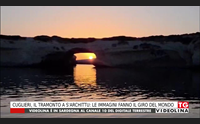 cuglieri il tramonto a s archittu le immagini fanno il giro del mondo