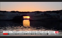 cuglieri il tramonto a s archittu le immagini fanno il giro del mondo