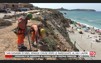 san giovanni di sinis spiagge chiuse dopo le mareggiate al via i lavori