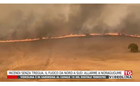 incendi senza tregua il fuoco da nord a sud allarme a noragugume