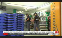sassari rapina armata al market carrefour di via degli astronauti