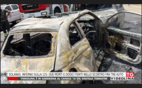 solanas inferno sulla 125 due morti e dodici feriti nello scontro fra tre auto