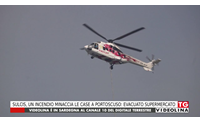 sulcis un incendio minaccia le case a portoscuso evacuato supermercato
