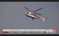 sulcis un incendio minaccia le case a portoscuso evacuato supermercato