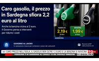 caro prezzi nell isola il gasolio ben oltre i 2 euro e la benzina si avvicina