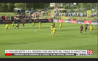 il cagliari batte 1 0 il modena con una rete nel finale di kingstone