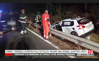 sinnai terribile scontro sull ex ss125 muore una donna quattro feriti