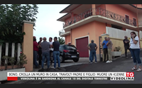bono crolla un muro in casa travolti padre e figlio muore un 41enne