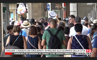 cagliari l assalto dei crocieristi in migliaia alla scoperta della citt