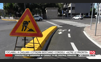 ciclabili a cagliari i cittadini bocciano i cordoli altre le priorit