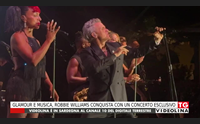 glamour e musica robbie williams conquista con un concerto esclusivo