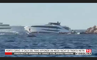 porto cervo a cala del faro affonda un mega yacht di trenta metri