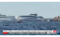 porto cervo a cala del faro affonda un mega yacht di trenta metri