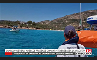 guardia costiera massicce presenze di yacht tenere bassa la velocit