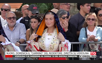 nuoro domenica il cammino del redentore diretta su videolina