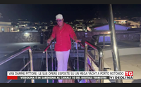 van damme pittore le sue opere esposte su un mega yacht a porto rotondo