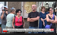 nuoro le maschere tradizionali infiammano la festa del redentore