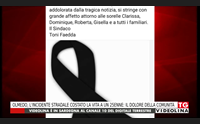 olmedo l incidente stradale costato la vita a un 25enne il dolore della comunit
