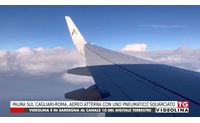 paura sul cagliari roma aereo atterra con uno pneumatico squarciato