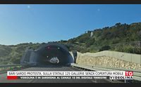 bari sardo protesta sulla statale 125 gallerie senza copertura mobile