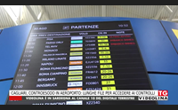 cagliari controesodo in aeroporto lunghe file per accedere ai controlli