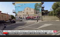 a nurri il primo murale dedicato a santa rosa incontro tra fede e arte
