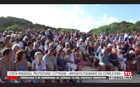 costa paradiso protestano i cittadini impianto fognario da completare