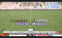 calcio serie c la torres batte l ostiamare 3 2 tripletta di di stefano