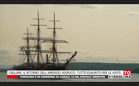 cagliari il ritorno dell amerigo vespucci tutto esaurito per le visite
