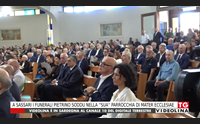 a sassari i funerali pietrino soddu nella sua parrocchia di mater ecclesiae