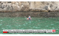 golfo aranci cala moresca set cinematografico la spiaggia chiude per film