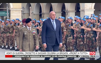 venti di guerra crosetto a sassari celebra la brigata pronti a tutto