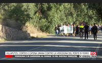 villaputzu corteo e catena umana contro la vergogna del ponte di ferro