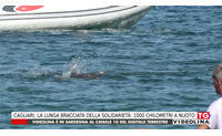 cagliari la lunga bracciata della solidariet 1000 chilometri a nuoto