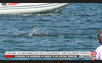 cagliari la lunga bracciata della solidariet 1000 chilometri a nuoto