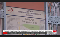 cagliari sanit malata personale ospedaliero in stato di agitazione