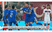 romano in campo nella vittoria degli azzurri deiola out un mese