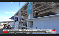 badesi sulla spiaggia di li junchi la log fest gare di surf per tutti
