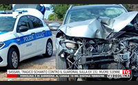 sassari tragico schianto contro il guardrail sulla ex 131 muore 51enne