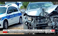 sassari tragico schianto contro il guardrail sulla ex 131 muore 51enne