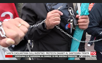 sanit cagliaritana sull aventino protesta davanti al santissima trinit